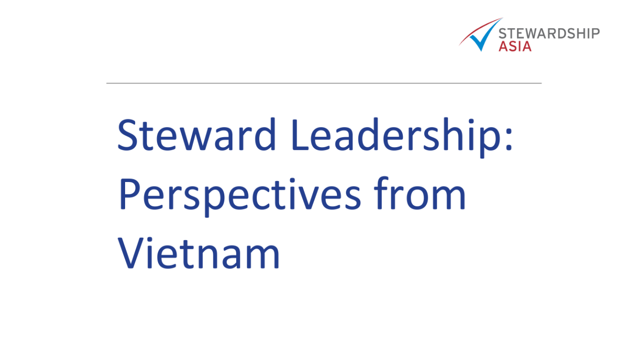 Steward leadership: Perspectives from Vietnam